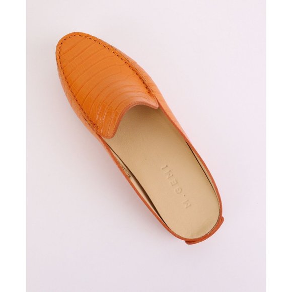 NIB M.Gemi Croc Embossed FELIZE Mule Clementine 36.5, 38 - Picture 8 of 11